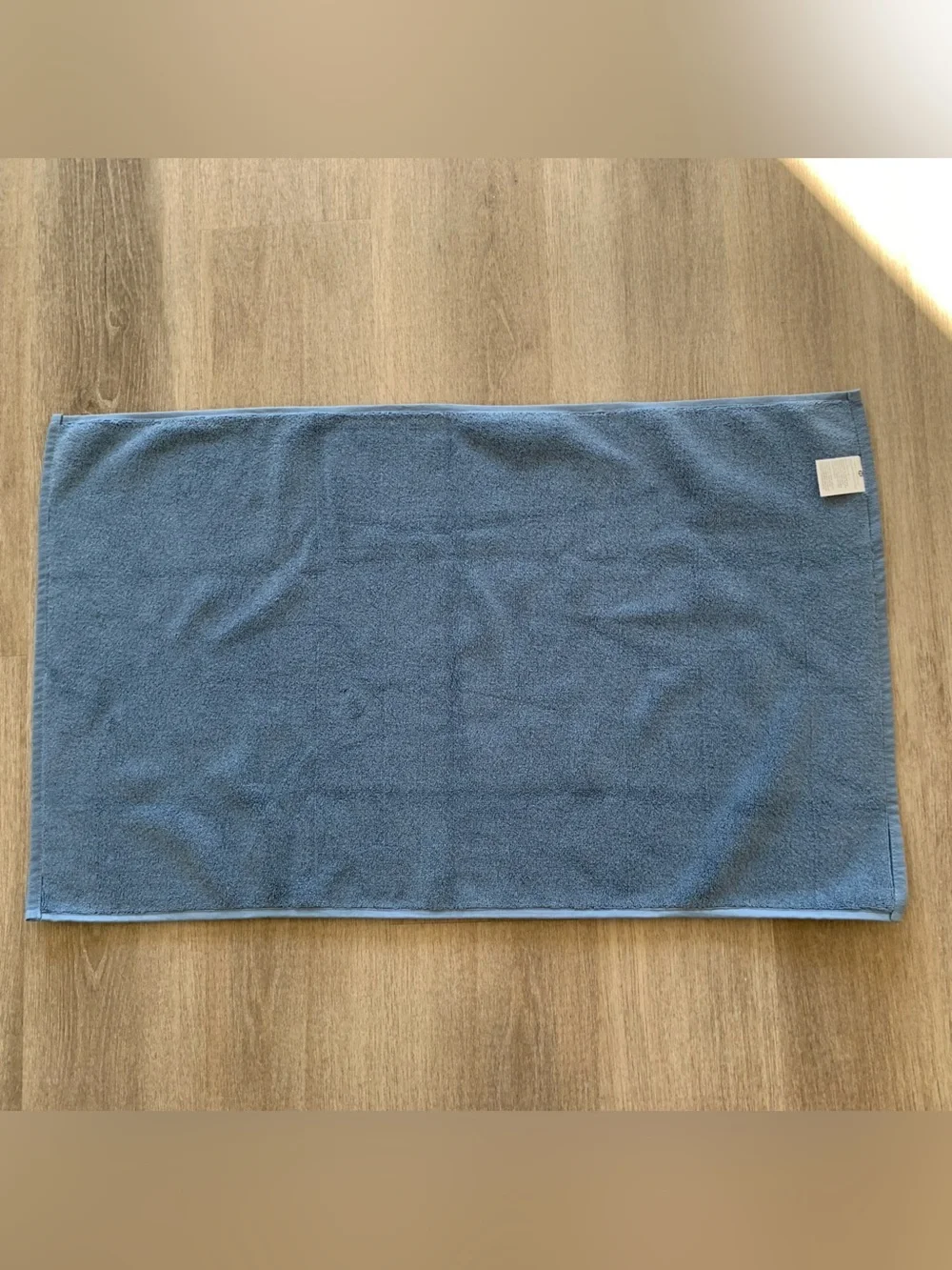 New $60 Hotel Collection Slate Blue Turkish Bath Mat